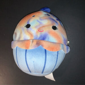 Squishmallows Blue Striped Plush